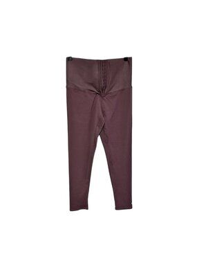 Athletics Motion High-Waisted Compression Leggings 2XL Burgundy Activewear